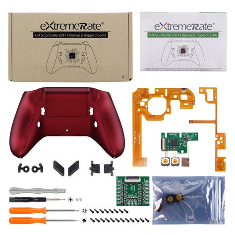 Soft Touch Scarlet Red Remap And Trigger Stop Kit For Xbox