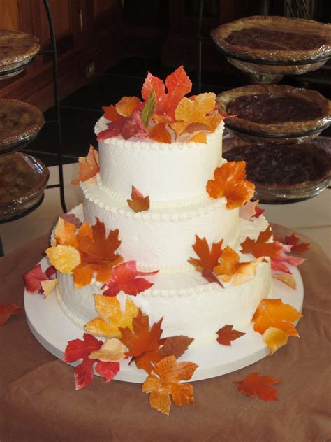 Pin By Cakes By Graham On Wedding Cakes Autumn Fall Cakes Simple