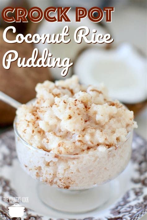 Crock Pot Rice Pudding Video Recipe Crock Pot Desserts Coconut