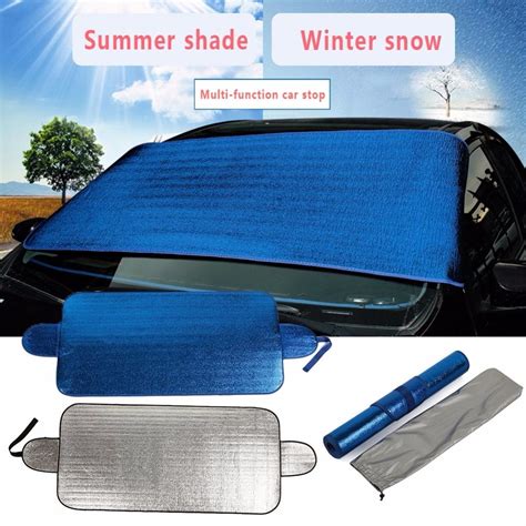 Vehemo Sun Shade Windshield Sun Cover 205x70cm Dual Use