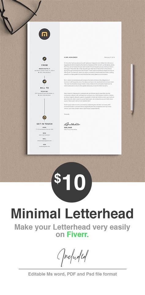 A letterhead is a heading at that is usually placed at the top or bottom of a document. Make your letterhead design template by professional ...