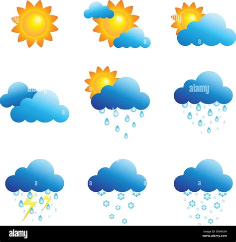 Clima Conjunto De Iconos Imagen Vector De Stock Alamy