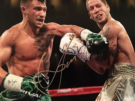 View vasyl's bio, boxing record & more. Boxer Vasyl Lomachenko Autographed 11x14 photo in Gold ...