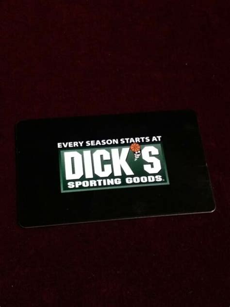 10 Dicks Sporting Goods T Card For Sale Online Ebay