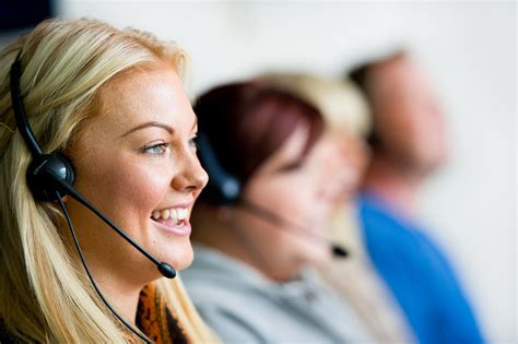 There is nothing different with these two. Female Call Center Representative with headset - A & A ...