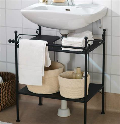7 of the best ikea wall shelves to buy. Keep a tidy bathroom with #IKEA RONNSKAR sink shelf! It's ...