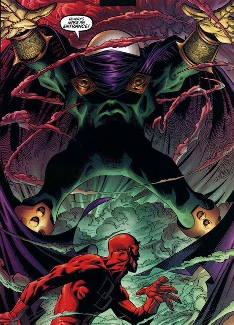 From Daredevil 6 By Smithquesada Mysterio Marvel Marvel Villains