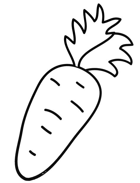 Zanahorias para colorear e imprimir