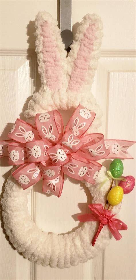 Easter Bunny Wreath Easter Bunny Decorations Easter Wreaths Christmas Wreaths Spring Wreaths
