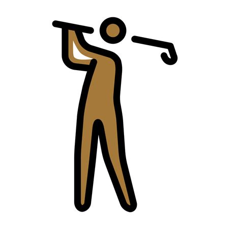 🏌🏾‍♂️ golfeur peau mate emoji