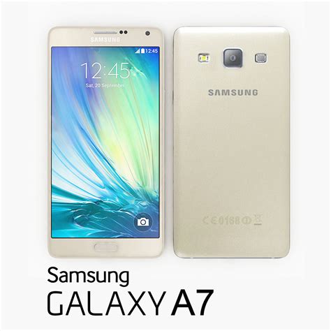 Samsung Galaxy A7 Gold 3d Model Cgtrader
