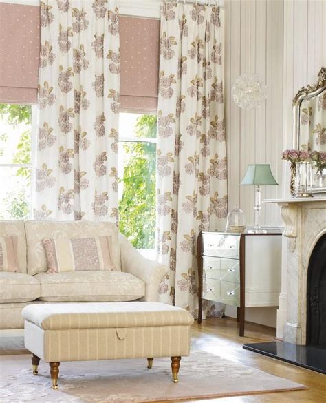 From the regal beauty of deep purples through to the soft sophistication of blush pinks, our collection of pink, purple and lilac curtains. Pale Purple Floral Drapery | Crawford Amethyst Fabric ...