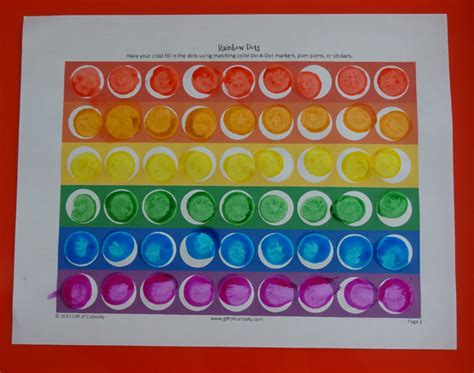 8 Best Images Of Rainbow Dot Paint Printable Rainbow Dot Marker