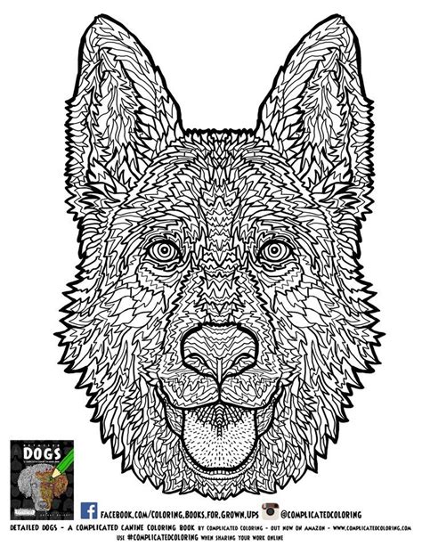 Those detailed coloring pages for grown ups are complex enough for you to not get bored painting, but that doesn't mean that finishing these relaxing coloring sheets is not achievable. Dogs Coloring Pages Difficult Adult - Coloring Home