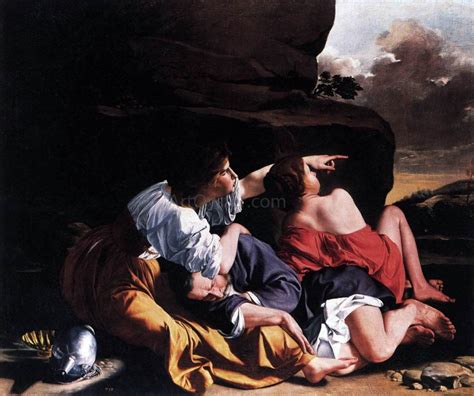 Lot And His Daughters By Orazio Gentileschi Hand Painted Oil Painting