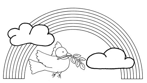 drawings rainbow nature page  printable coloring pages