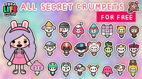 All Free Secret Crumpets In Toca Life World Toca Boca