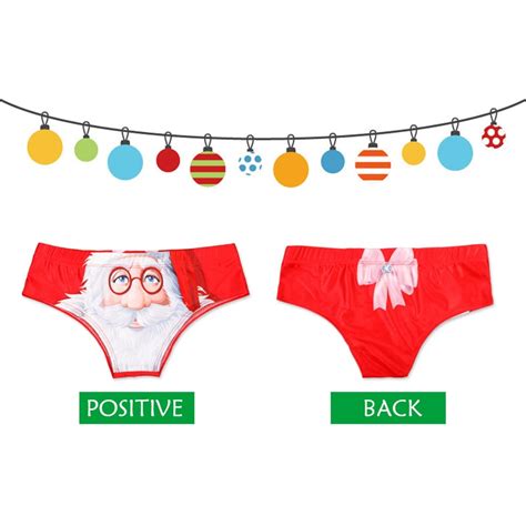Buy Underwear 3d Stripes Santa Claus Print Lovers