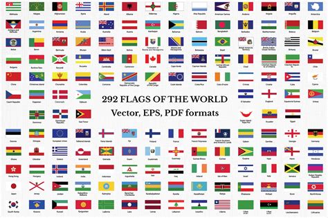 Flags Collection Of The World 288 Vector Flags Vectors 110799