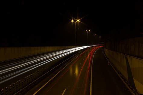 Images Gratuites Route Voiture Nuit Autoroute Tunnel Soir Ligne