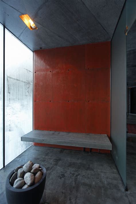 Concrete Sauna River Sauna Jensen And Skodvin Architects 01 Wellness