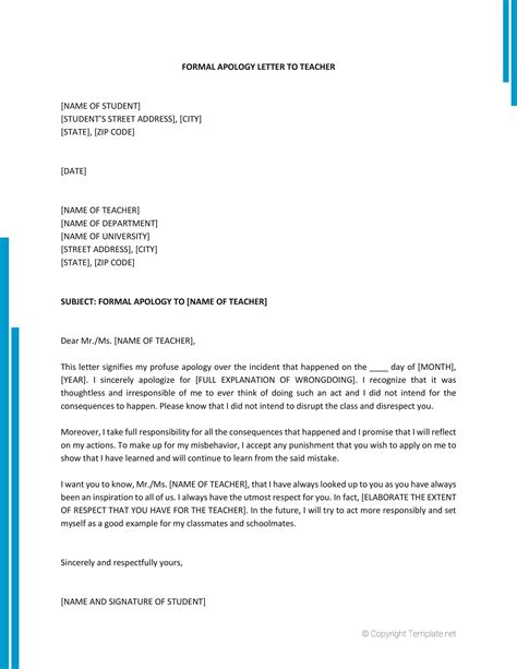 48 Useful Apology Letter Templates And Sorry Letter Samples