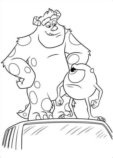 Coloring pages are printable coloring pictures with residents of monstropolis familiar to each kid. coloring page Monsters University Kids-n-Fun | Disney ...