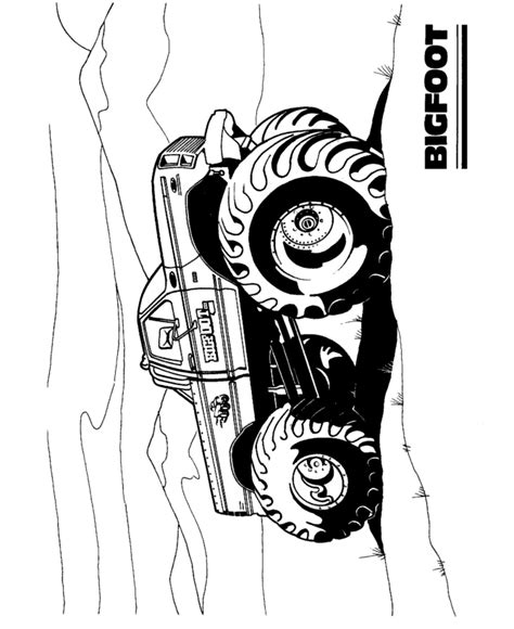 Fun monster truck coloring pages for your little one. BlueBonkers : Bigfoot Monster Truck Coloring pages - Cars ...