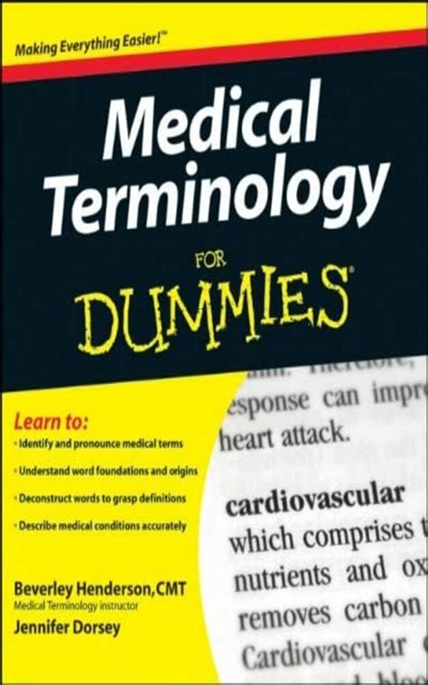 Medical Terminology For Dummies By Beverley Henderson Goodreads