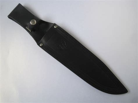 106m Cudeman Huge 15 Inch Black Micarta With Red Liners Bowie Knife