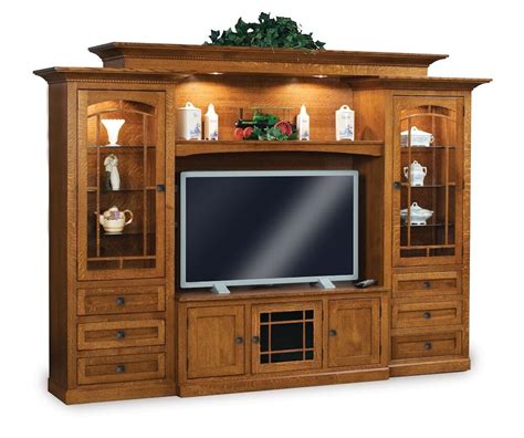 Tv & accessories buying guide. Amish TV Entertainment Center Solid Wood Media Wall Unit ...