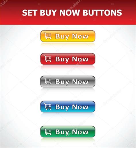 Set Buy Now Buttons — Stock Vector © Artlosk 1255253