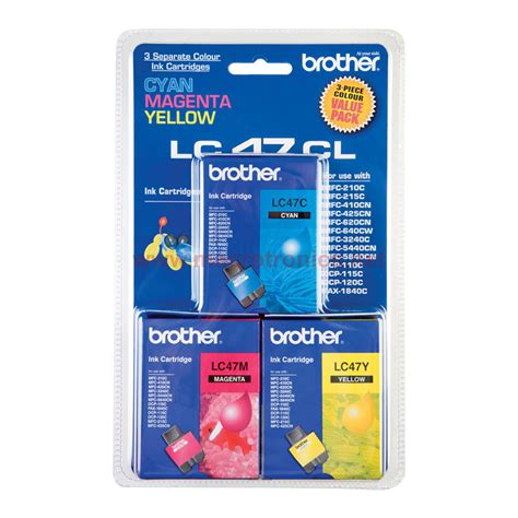 Visit brother.ee today to learn more. Brother Ink CMY Pack - LC47CL - Inks and Ribbons ...