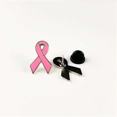 Pink Awareness Ribbon Pin Breast Cancer Awareness Birth Etsy