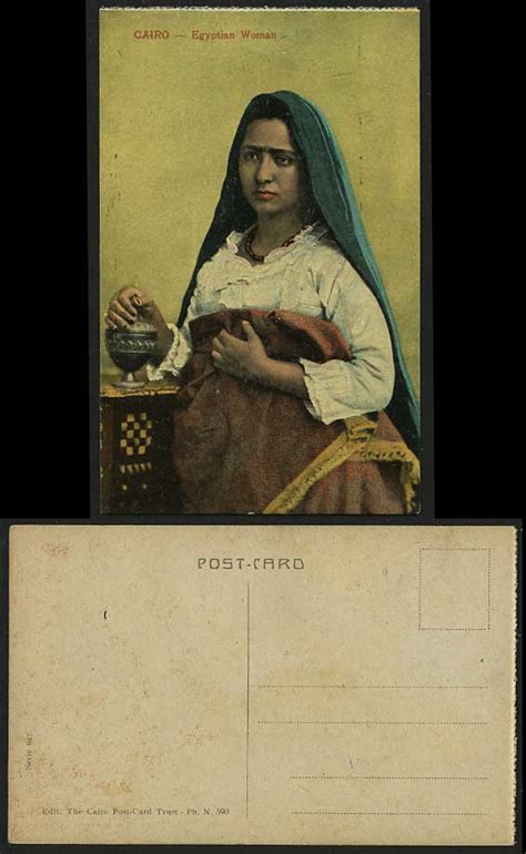 Egypt Old Postcard Cairo Ethnic A Native Egyptian Woman For Sale