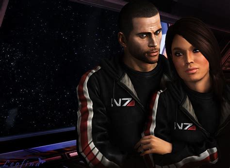 Shepard And Ashley By Leo Fina On Deviantart Mass Effect Ships