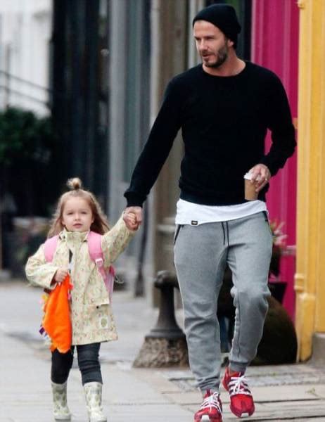 david beckham lets his four year old daughter design his new tattoo 4 pics