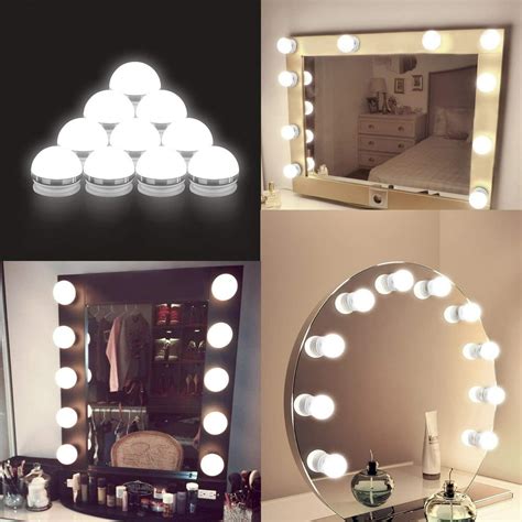 Vanity Lights For Mirror Diy Hollywood Lighted Makeup Vanity Mirror With Dimmable Lights Stick