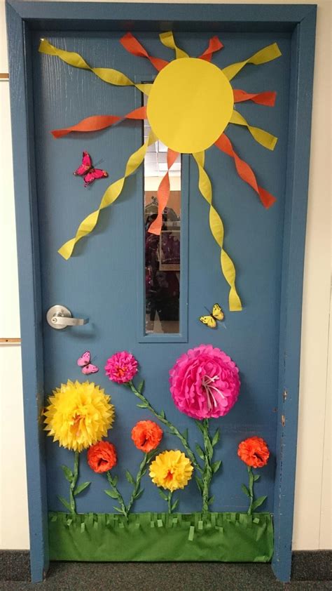 Spring Summer Classroom Door Decor Work Ideas Classroom Spring Classroom Door Spring Door