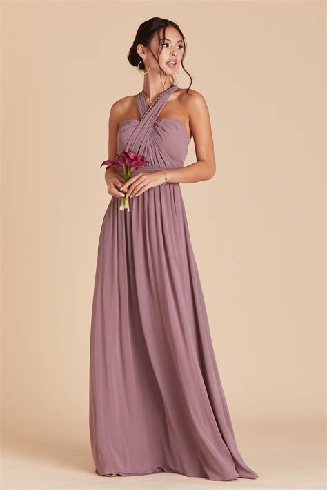 Seeking convertible bridesmaid gowns that can be styled as you like? Grace Convertible Dress - Dark Mauve | Grey bridesmaid ...