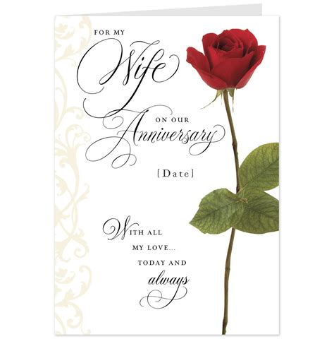 Wedding Anniversary Cards For Wife Free Printable