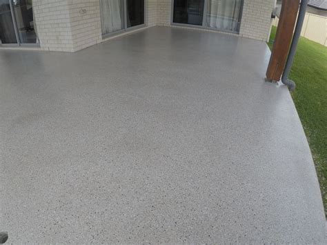 A Beautiful Natural Stone Flake Epoxy Flooring Installation For This