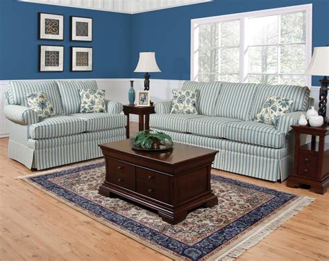 Living room, bedroom, dining room, patio England Grace 5348 Visco Mattress Full Size Sofa Sleeper ...
