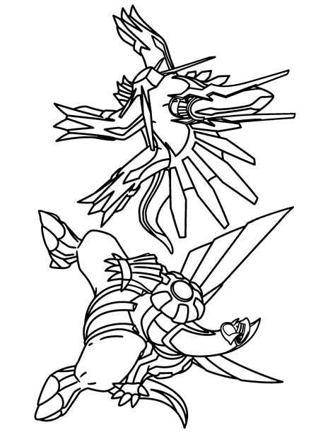 Dialga Coloring Page Coloring Home