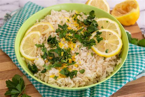 Greek Lemon Rice Recipe The Tasty Chilli Greek Lemon Rice Lemon