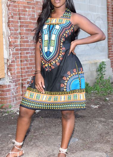 2016 Traditional Woman Dashiki Dress Plus Size African Print Dresses