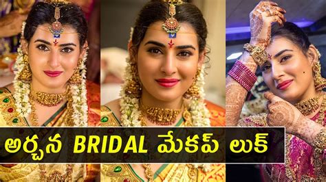 Actress Archana Veda Wedding Bridal Makeup Look Gup Chup Masthi