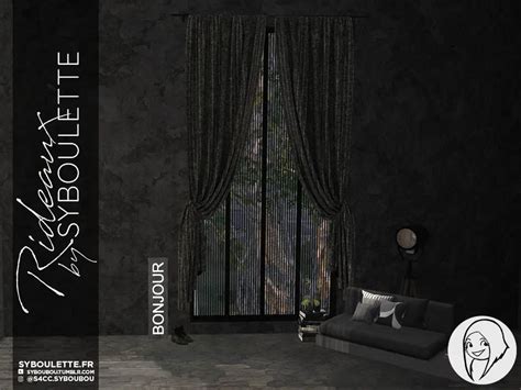 Rideaux Curtains Cc Sims 4 Syboulette Custom Content For The Sims 4