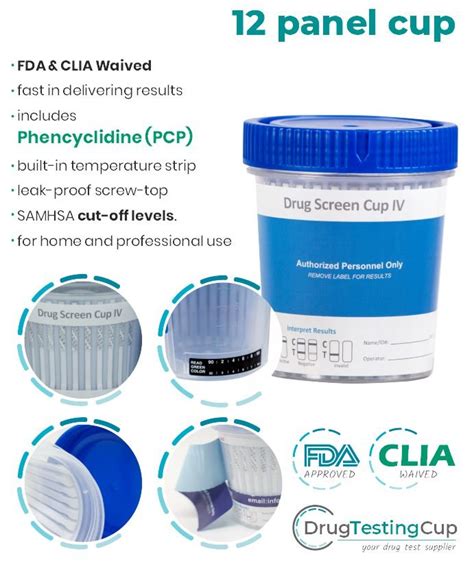 12 Panel Cups 12 Panel Drug Test Cup Reliable And Quick
