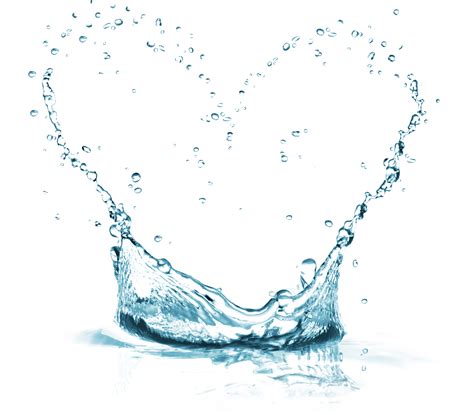 Water Splash Heart Png Transparent Background Free